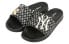 MLB MOUND MICKY 迪士尼米奇联名 米奇图案拖鞋 黑色 男女同款 / Спортивные тапочки MLB Mound Micky 32SHHK011-50L
