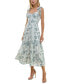 ფოტო #4 პროდუქტის Juniors' Sweetheart-Neck Tie-Strap Tiered Dress