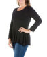 Women's Plus Size Poised Swing Tunic Top