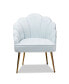 Фото #3 товара Furniture Cinzia Glam and Luxe Upholstered Seashell Shaped Accent Chair