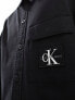 Calvin Klein Jeans co-ord utility shirt in black