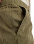 Selected homme drawstring trouser in khaki