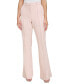 Petite Front Seamed Wide-Leg Pants