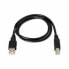 USB 2.0 A to USB B Cable NANOCABLE 10.01.0105-BK Black 4,5 m