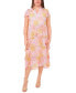 Фото #1 товара Платье миди с коротким рукавом Sam & Jess petite Tiered для женщин