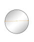 Фото #5 товара 39" Wall Mounted Black Circular Mirror, For Bathroom, Living Room, Bedroom Wall Decor