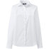 Women's School Uniform No Gape Long Sleeve Stretch Shirt