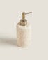 Beige marble bathroom soap dispenser