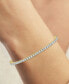 ფოტო #3 პროდუქტის Diamond Skinny Tennis Bracelet (3/4 ct. t.w.) in Sterling Silver, 14k Gold-Plated Sterling Silver or 14k Rose Gold-Plated Sterling Silver