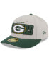 ფოტო #4 პროდუქტის Men's Stone, Green Green Bay Packers 2023 NFL Draft Low Profile 59FIFTY Fitted Hat