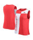 Фото #1 товара Women's Red/White Kansas City Chiefs Script Colorblock Tank Top