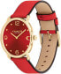 Фото #2 товара Часы COACH Elliot Red Leather 36mm