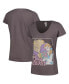 Фото #1 товара Women's Charcoal Beauty and the Beast Graphic Scoop Neck T-shirt