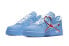 OFF-WHITE x Nike Air Force 1 Low 07 "MCA" 联名款 蓝色艺术馆 经典休闲 低帮 板鞋 男女同款 蓝色