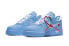 Кроссовки Air Force 1 Low Off-White MCA University Blue (Голубой, Синий)