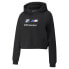 Фото #3 товара Puma Bmw Mms Essential Logo Pullover Hoodie Womens Black Casual Outerwear 534249