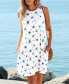 Фото #3 товара Women's Starburst Tie Dye Jersey Mini Beach Dress