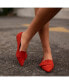 ფოტო #24 პროდუქტის Women's Audrey Buckle Pointed Toe Ballet Flats