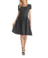 ფოტო #1 პროდუქტის Women's Scoop Neck Knee Length with Pocket Dress