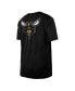 ფოტო #4 პროდუქტის Men's Black Charlotte Hornets 2022/23 City Edition Elite Pack T-shirt