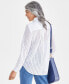Фото #2 товара Women's Cotton Eyelet Shirt, Created for Macy's