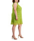 ფოტო #3 პროდუქტის Plus Size Mock-Neck Tie-Back Sleeveless Dress