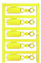 Фото #1 товара Weidmüller DMC 12/27 MC NE GE - Terminal block markers - 50 pc(s) - Polyamide - Yellow - -40 - 100 °C - V2