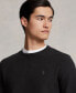 Men's Textured Cotton Crewneck Sweater