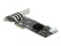 Фото #2 товара Delock PCI Express x4 Card to 4 x external SuperSpeed USB (USB 3.2 Gen 1) USB Type-A female Quad Channel - Low Profile Form Factor - PCIe - PCIe - SATA - USB 3.2 Gen 1 (3.1 Gen 1) - Low-profile - PCIe 2.0 - Grey - PC
