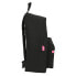 Фото #2 товара Школьный рюкзак Kappa Black and pink Чёрный (33 x 42 x 15 cm)