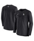 Фото #2 товара Men's Black Los Angeles Dodgers Authentic Collection Game Time Performance Half-Zip Top