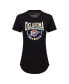 Women's Black Oklahoma City Thunder Phoebe Super Soft Tri-Blend T-Shirt Черный, S - фото #2