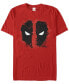 Фото #1 товара Marvel Men's Comic Collection Deadpool Eyes Glare Short Sleeve T-Shirt