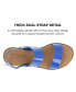 ფოტო #7 პროდუქტის Women's Lavine Double Strap Flat Sandals