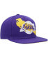 Men's Purple Los Angeles Lakers Paint By Numbers Snapback Hat