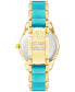Фото #3 товара Наручные часы Caravelle Women's Gold-Tone Stainless Steel Bracelet Watch 21x33mm