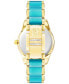 Фото #3 товара Часы Anne Klein Teal & Gold Tone 38mm