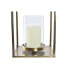 Lantern DKD Home Decor Crystal Golden Aluminium (19 x 19 x 43 cm)