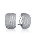 ფოტო #1 პროდუქტის Cubic Zirconia Sterling Silver White Gold Plated Square Earrings