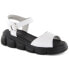 Фото #1 товара Vinceza W JAN300 white leather wedge sandals