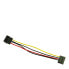 Inter-Tech 88885306 - 0.15 m - Molex (4-pin) - SATA 15-pin - Male - Female - Straight - фото #2