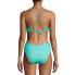 Фото #3 товара No Boundaries Juniors' Mint Jade Ribbed One-Piece Swimsuit size M (7-9)