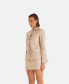 ფოტო #2 პროდუქტის Women's Genuine Leather Jacket Safari Beige