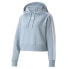 Фото #1 товара Puma Iconic T7 Crop Pullover Hoodie Womens Blue Casual Outerwear 531621-61