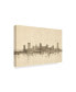 Фото #2 товара Michael Tompsett Nashville Tennessee Music Skyline Canvas Art - 20" x 25"