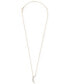 Фото #3 товара Wrapped diamond Moon Pendant Necklace (1/10 ct. t.w.) in 14k Gold, 17" + 2" extender, Created for Macy's
