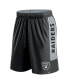 ფოტო #3 პროდუქტის Men's Black Las Vegas Raiders Win The Match Shorts