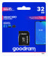 GoodRam M1AA - 32 GB - MicroSDHC - Class 10 - UHS-I - 100 MB/s - 10 MB/s