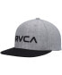 Фото #1 товара Big Boys and Girls Heathered Gray, Black Logo Twill Snapback Hat