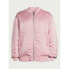 Фото #2 товара Scoop Bomber Jacket Women's Pink Long Sleeve Ribbed Cuff Zip-Up XL 16-18